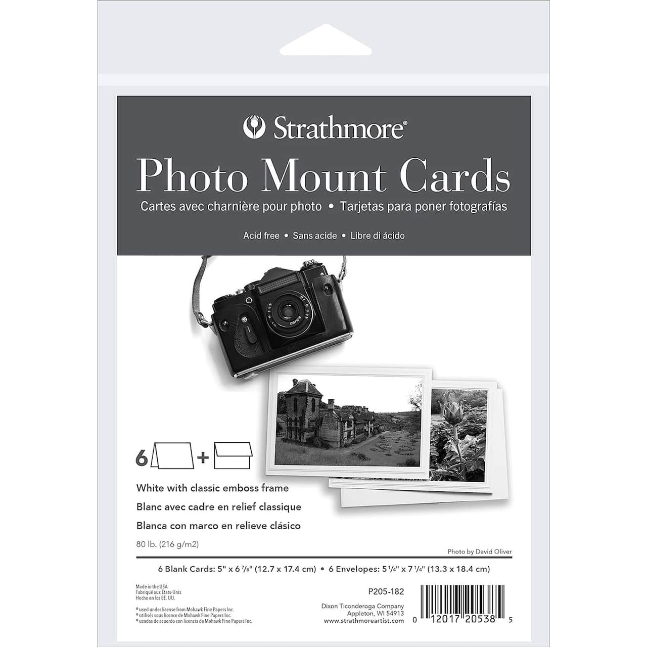 Strathmore® Classic Embossed Border Photo Mount Cards & Envelopes